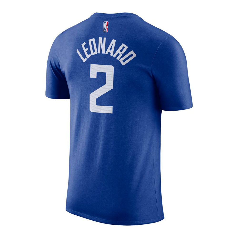 NBA Los Angeles Clippers Kawhi Leonard Nike Name &amp; Number Tee - Blue