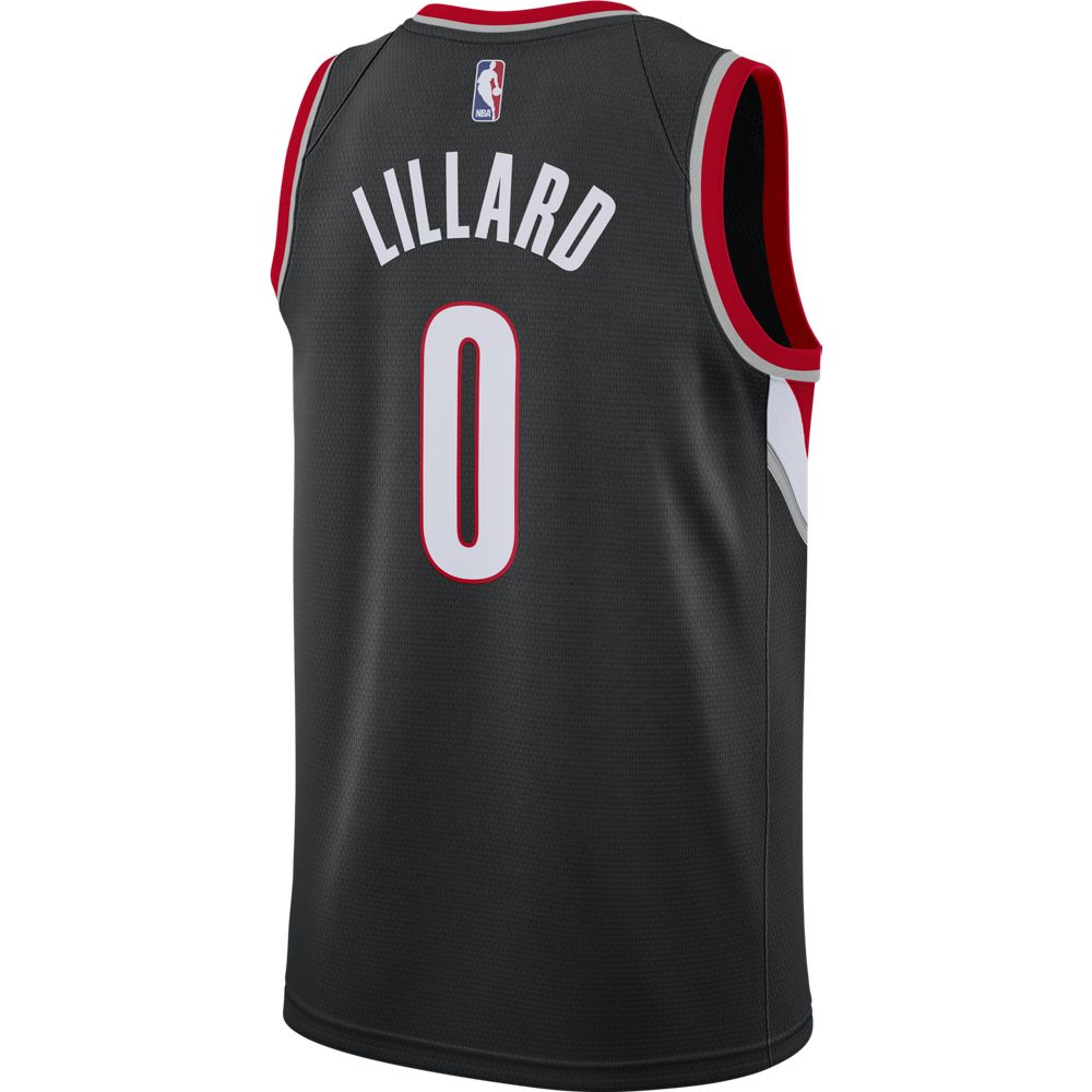 NBA Portland Trail Blazers Damian Lillard Nike Icon Swingman Jersey