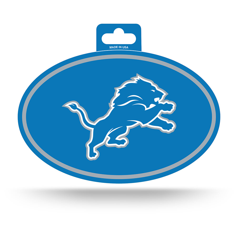 NFL Detroit Lions Rico Team Color Oval Sticker