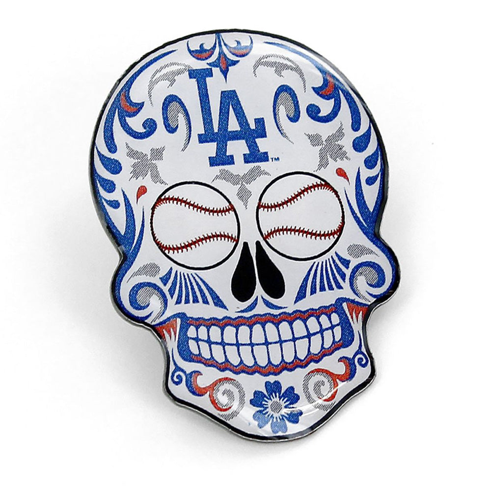 MLB Los Angeles Dodgers Aminco Sugar Skull Pin