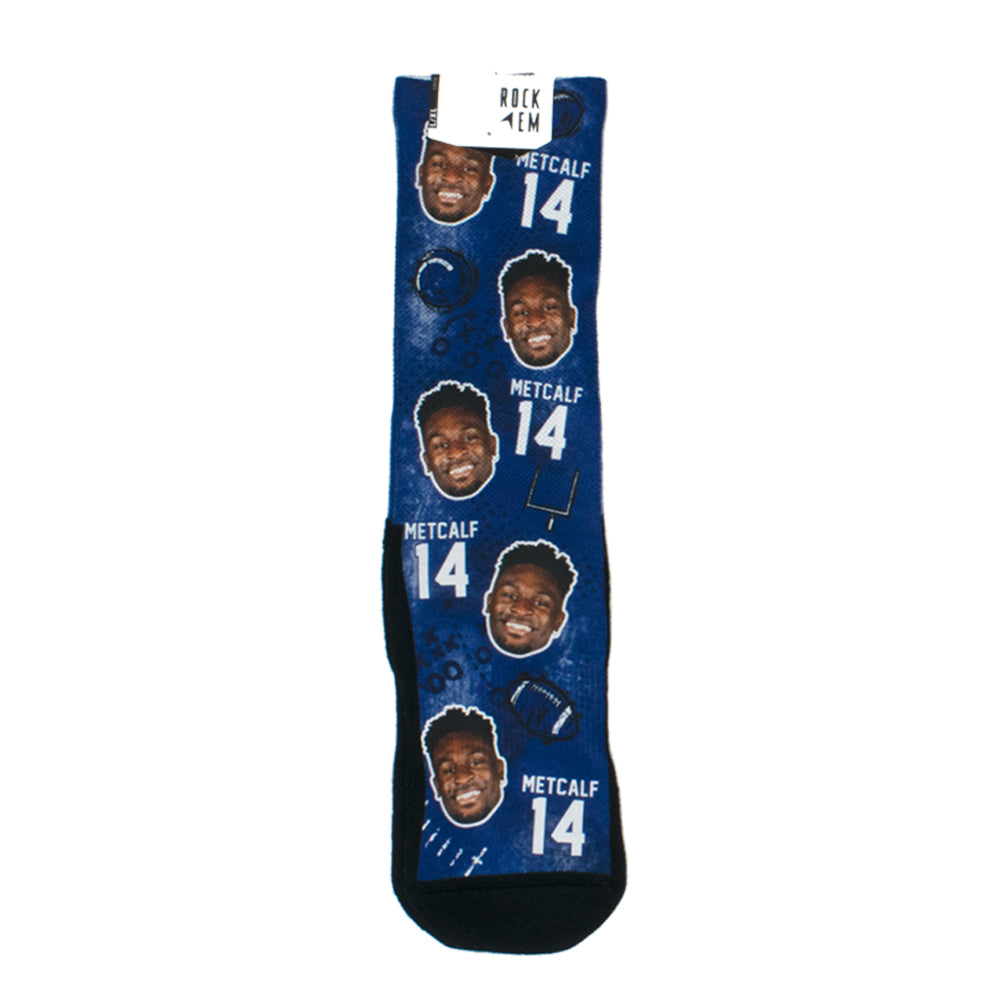 NFL Seattle Seahawks DK Metcalf Rock Em Football Guy Socks