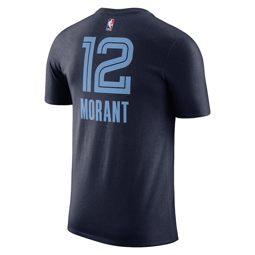 NBA Memphis Grizzlies Ja Morant Nike Name &amp; Number Tee - Navy