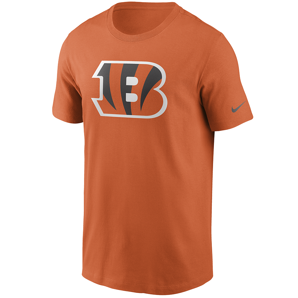NFL Cincinnati Bengals Nike Cotton Essential Logo T-Shirt - Orange