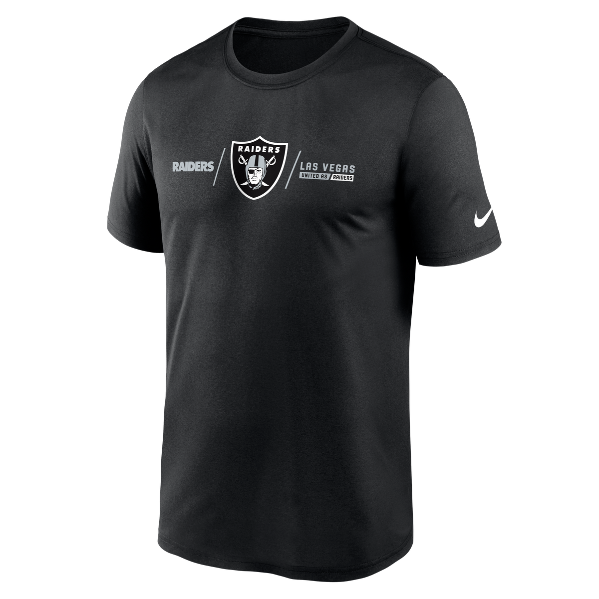 NFL Las Vegas Raiders Nike Horizontal Lockup Legend T-Shirt - Black