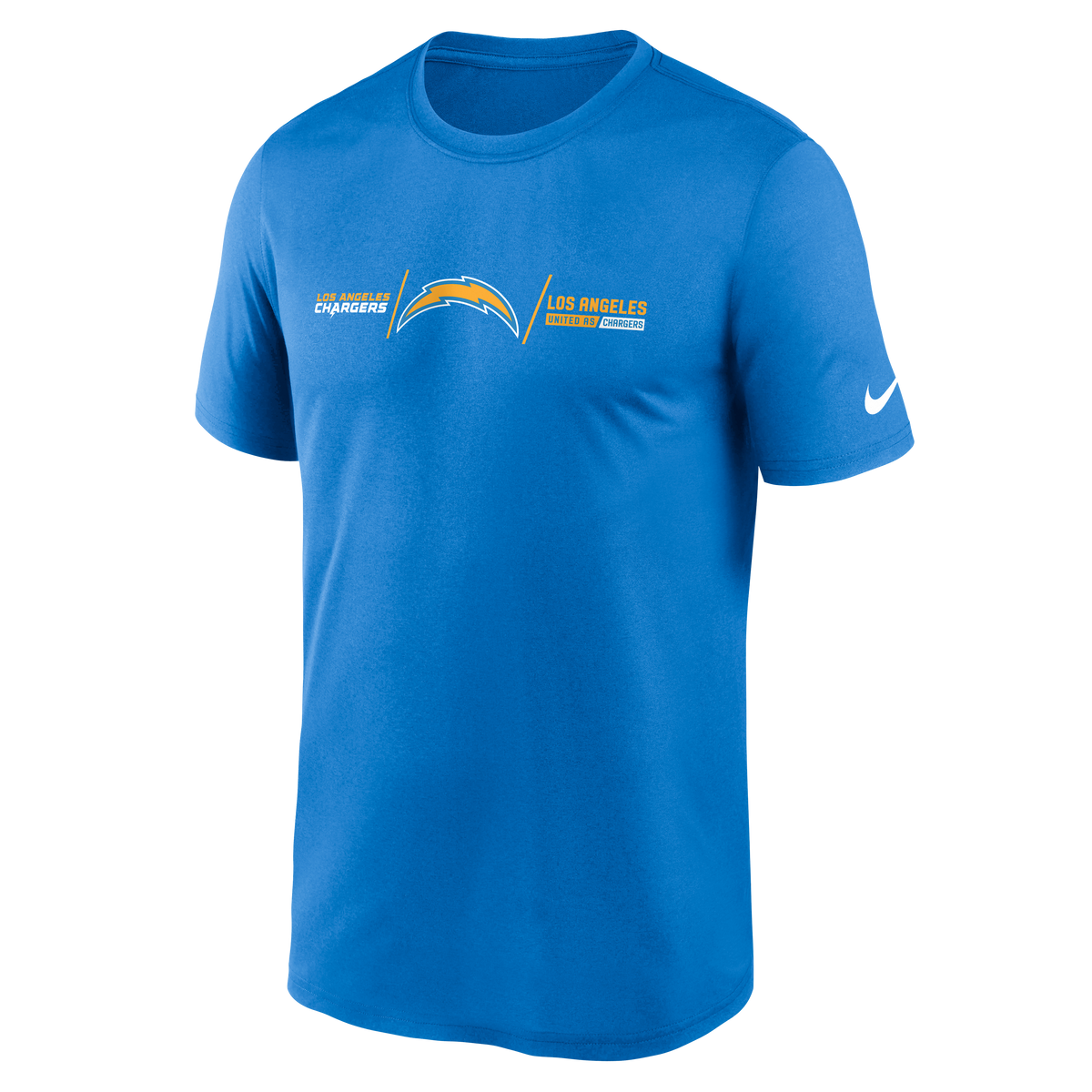 NFL Los Angeles Chargers Nike Horizontal Lockup Legend T-Shirt - Blue