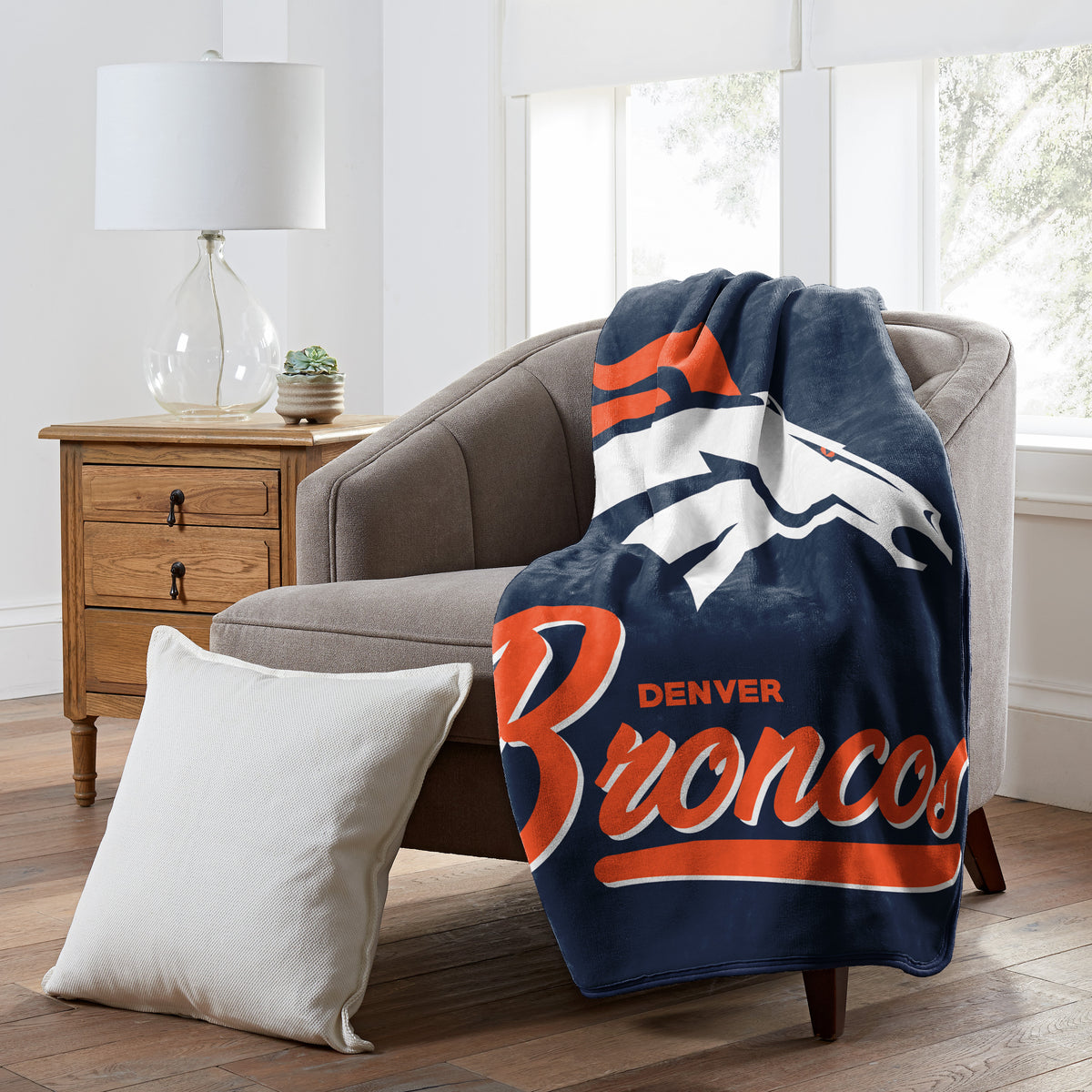 NFL Denver Broncos Northwest Signature Raschel Blanket
