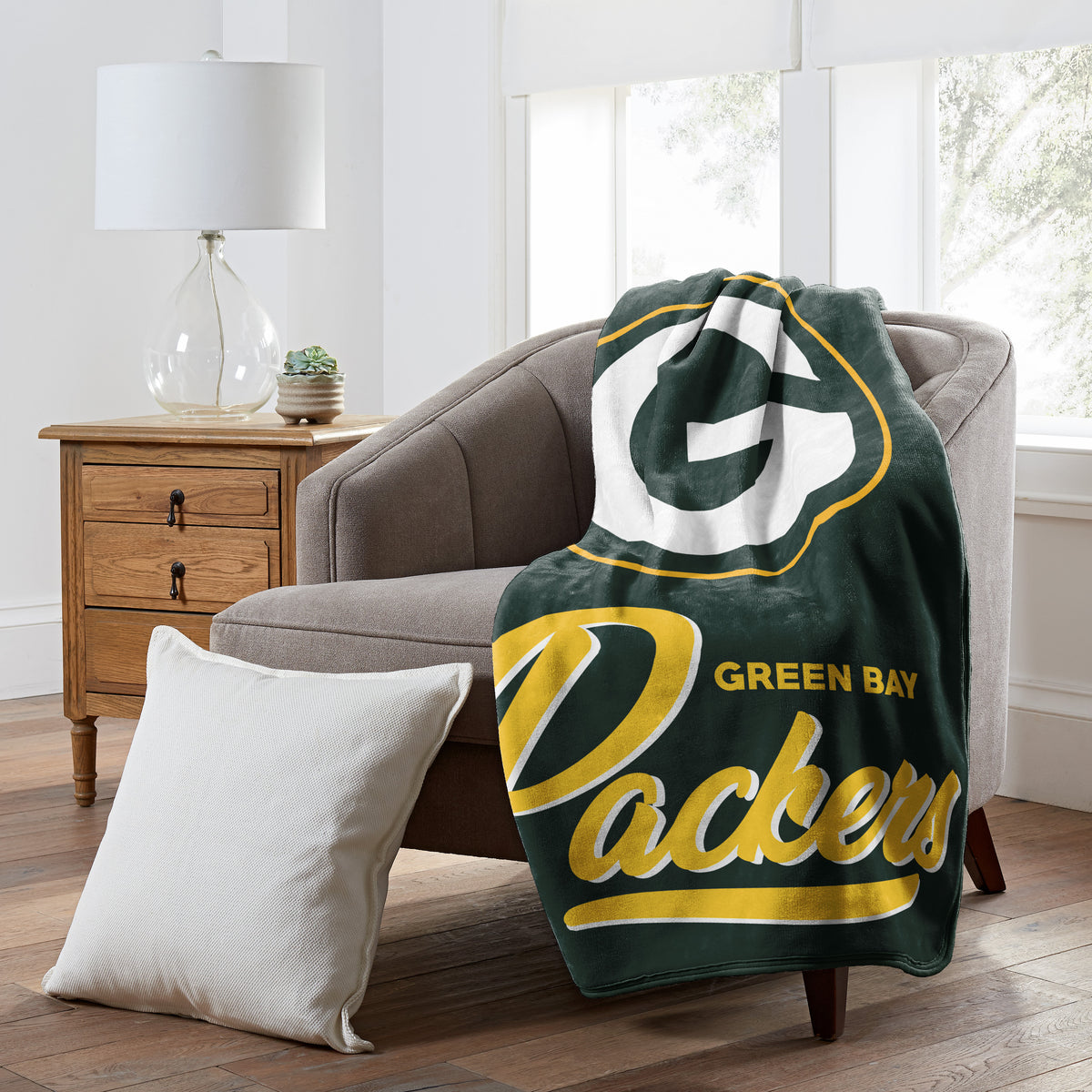NFL Green Bay Packers Northwest Signature Raschel Blanket