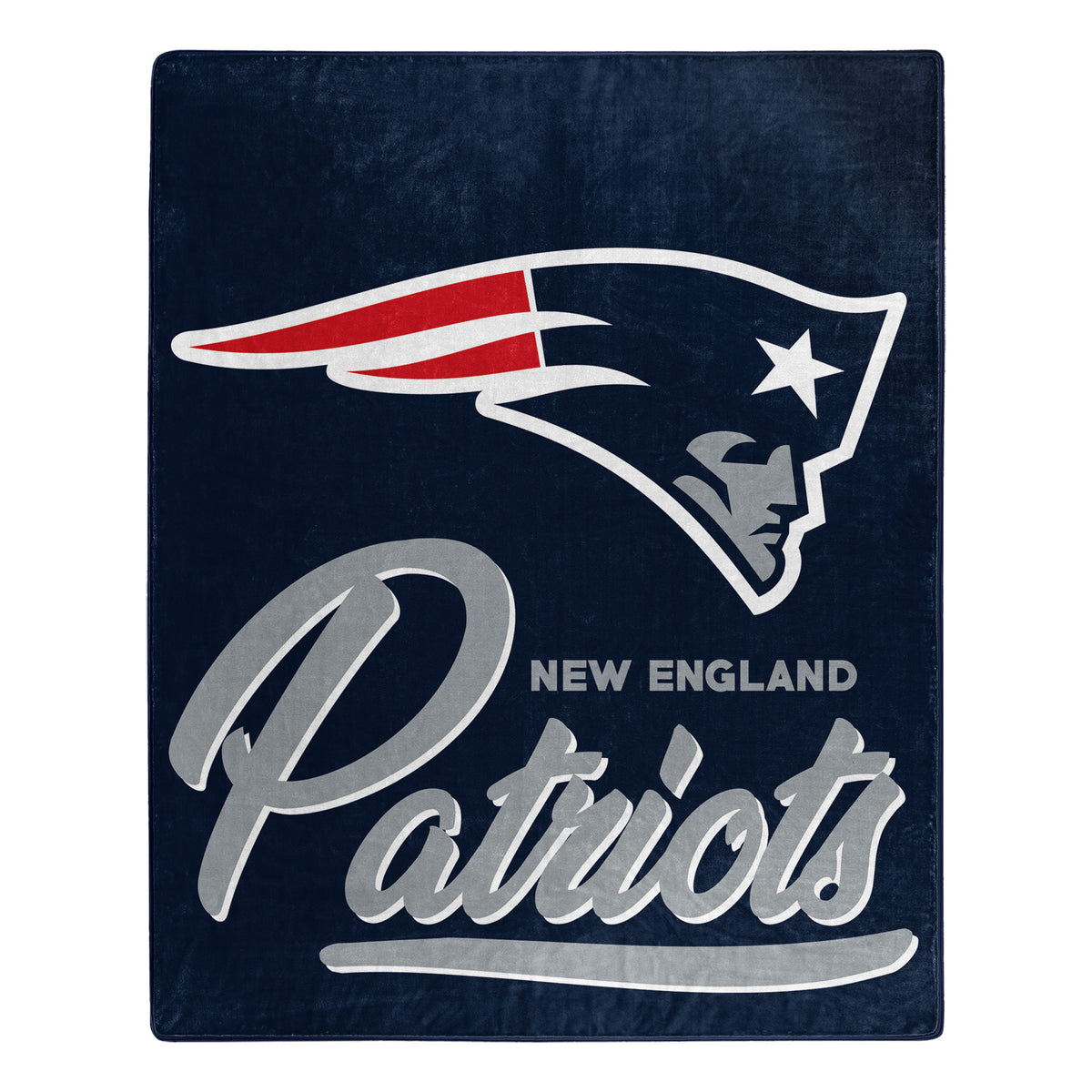 NFL New England Patriots Northwest Signature Raschel Blanket