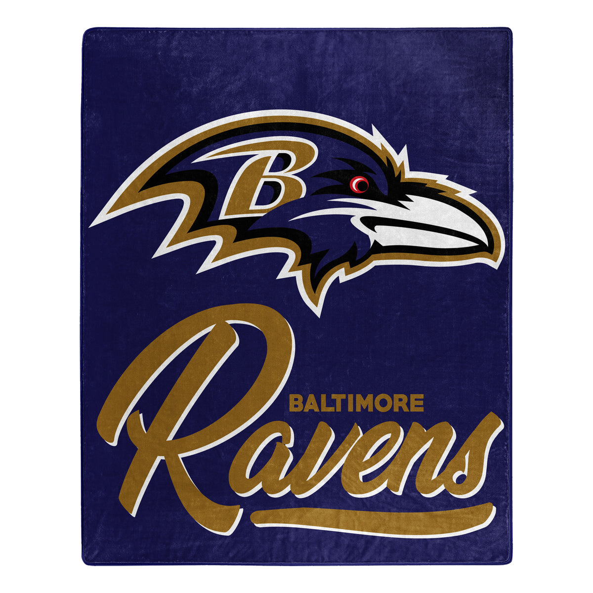 NFL Baltimore Ravens Northwest Signature Raschel Blanket