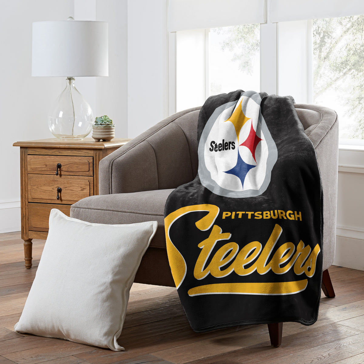 NFL Pittsburgh Steelers Northwest Signature Raschel Blanket