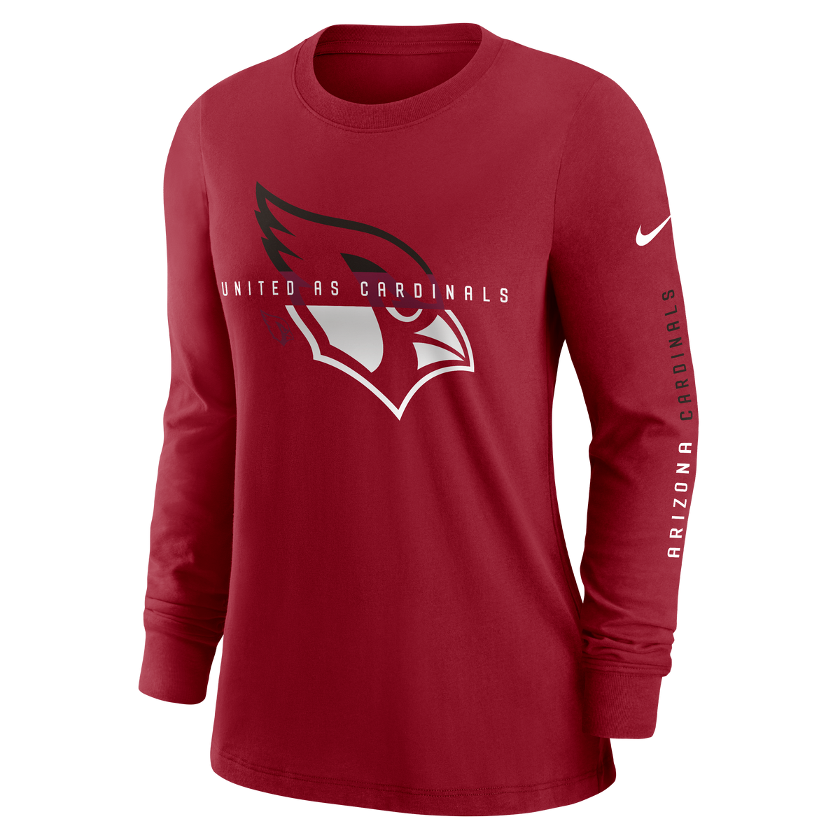 NFL Arizona Cardinals Women&#39;s Nike Prime Split Long Sleeve Tee