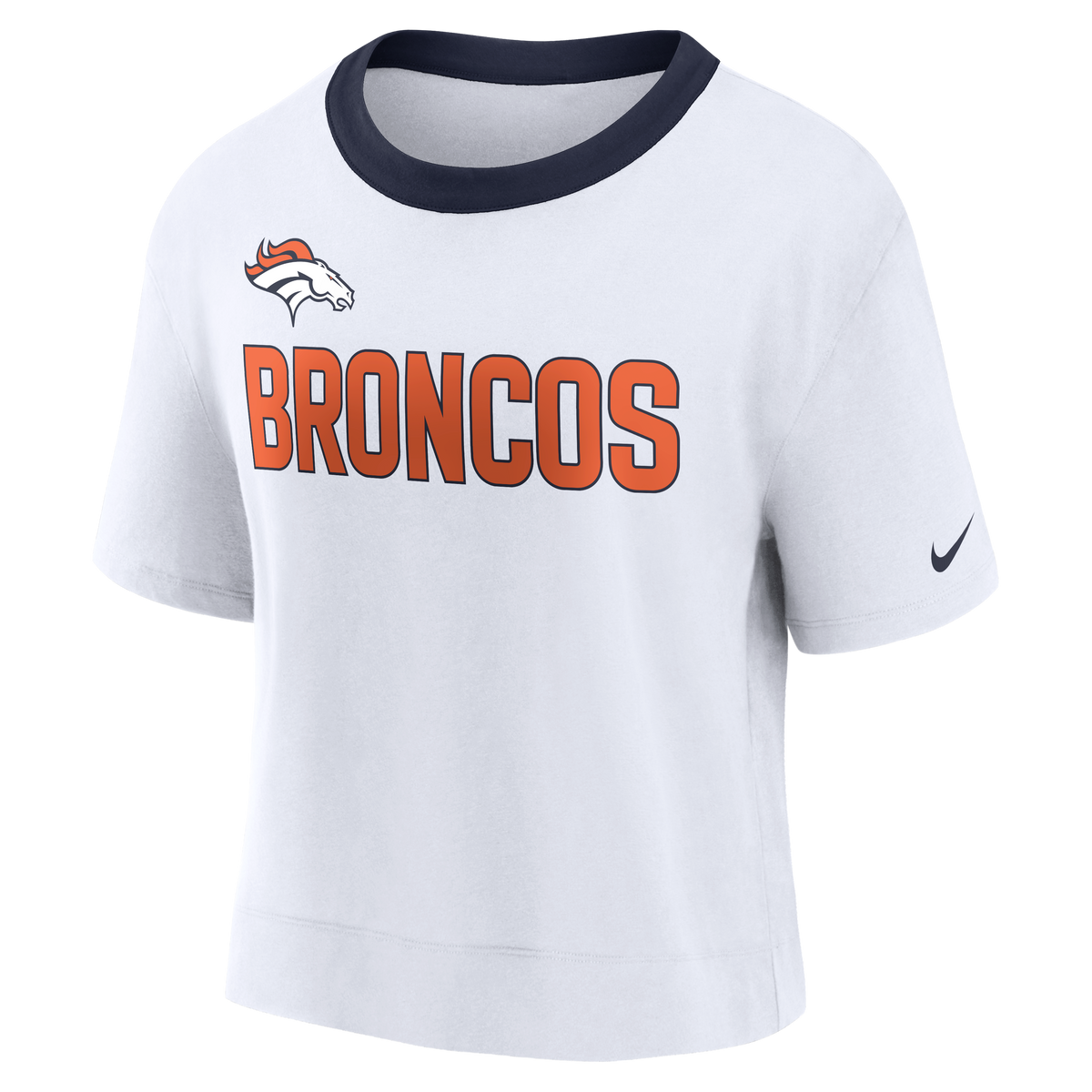 NFL Denver Broncos Women&#39;s Nike Football Fan Crop Top