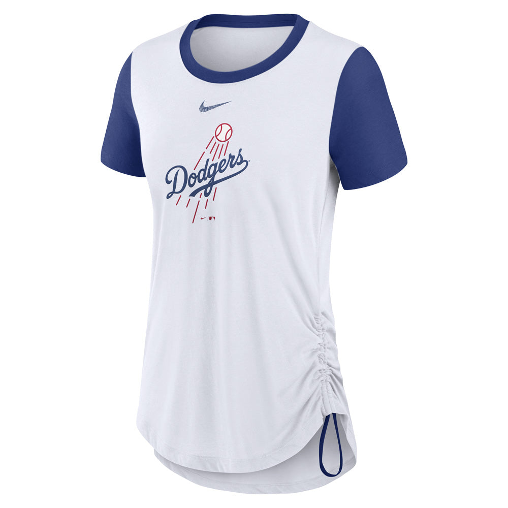 MLB Los Angeles Dodgers Women's Nike Hipster Swoosh T-Shirt - White