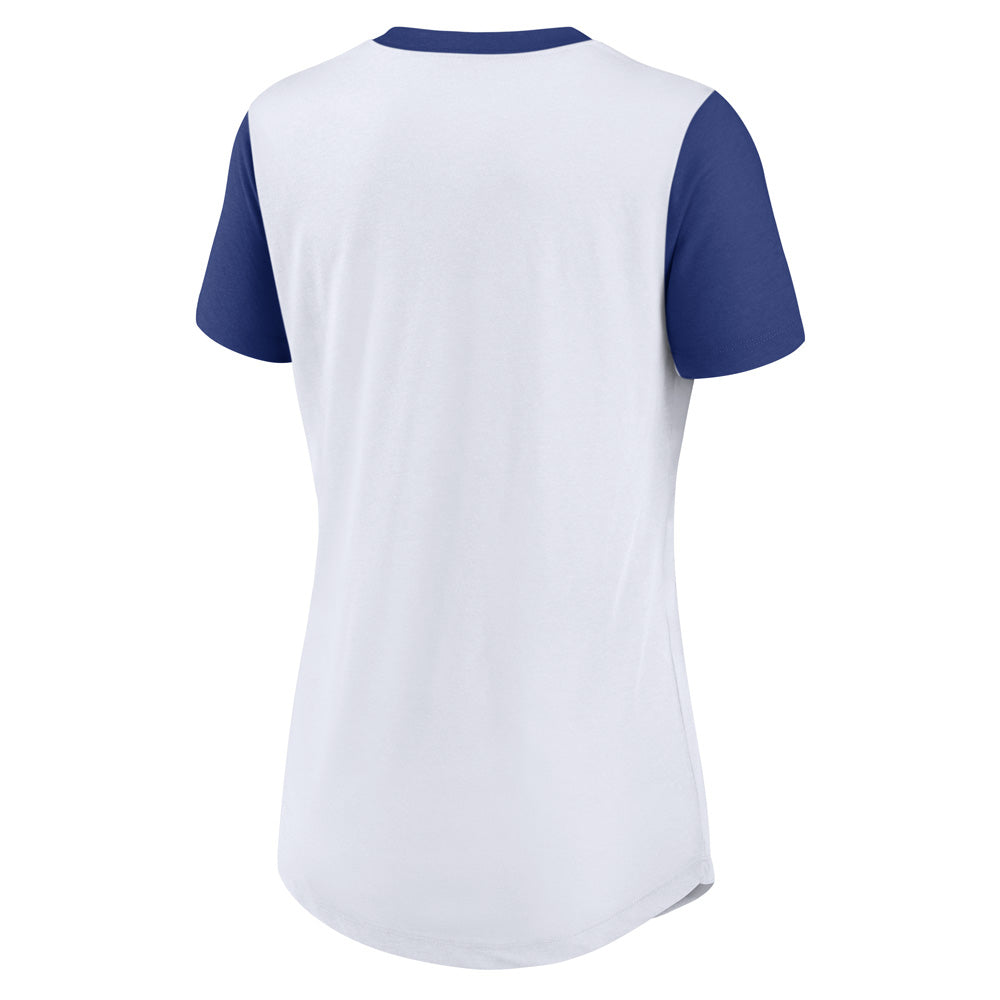 MLB Los Angeles Dodgers Women's Nike Hipster Swoosh T-Shirt - White