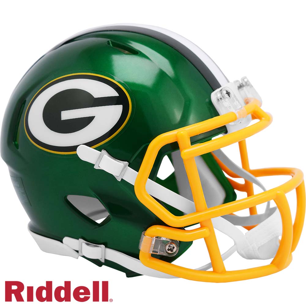 NFL Green Bay Packers Riddell Flash Mini Speed Helmet