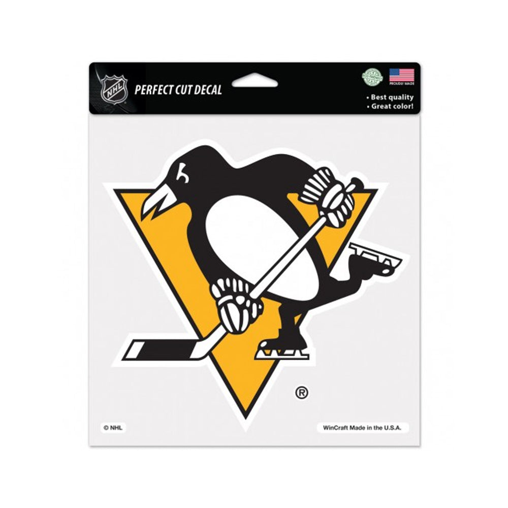 NHL Pittsburgh Penguins Wincraft 8x8 Car Decal