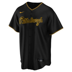 Pittsburgh Pirates Black Alternate Custom Name Number Print Baseball Jersey