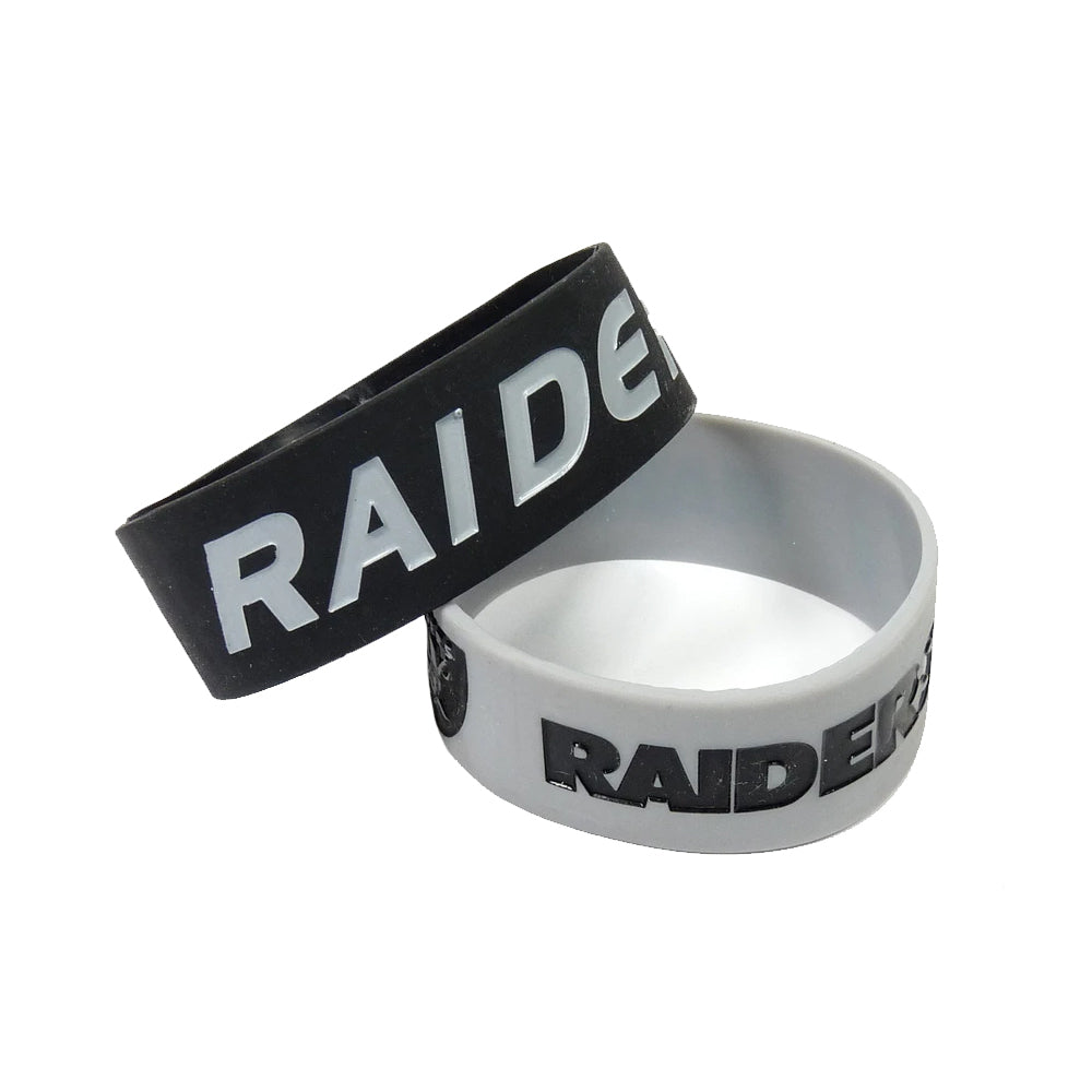 NFL Las Vegas Raiders Aminco 2 Pack Silicone Bands