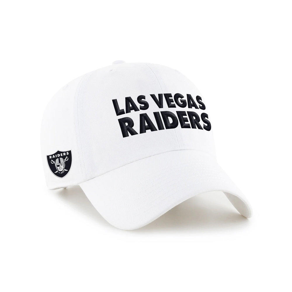 NFL Las Vegas Raiders &#39;47 Script Clean Up Adjustable Hat - White