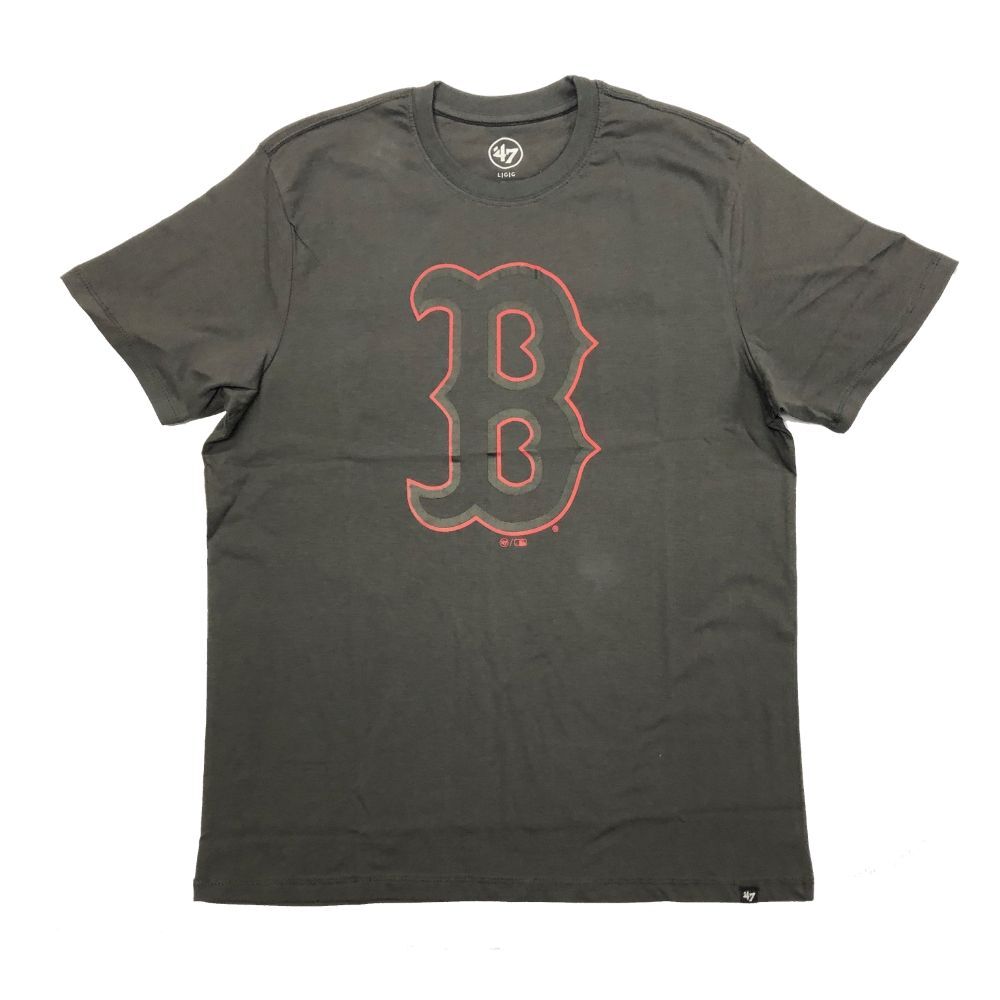 MLB Boston Red Sox &#39;47 Pop Imprint Tee - Charcoal - Just Sports