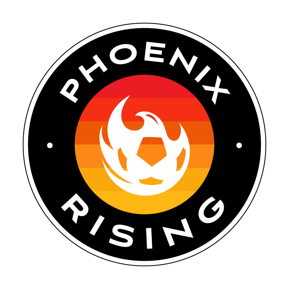 Phoenix Rising 2.5&quot; Sunrise Circle Sticker