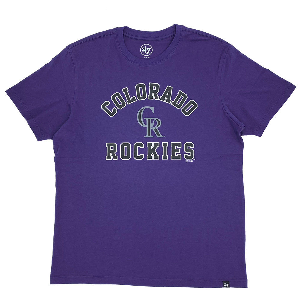 MLB Colorado Rockies &#39;47 Varsity Arch Tee - Purple