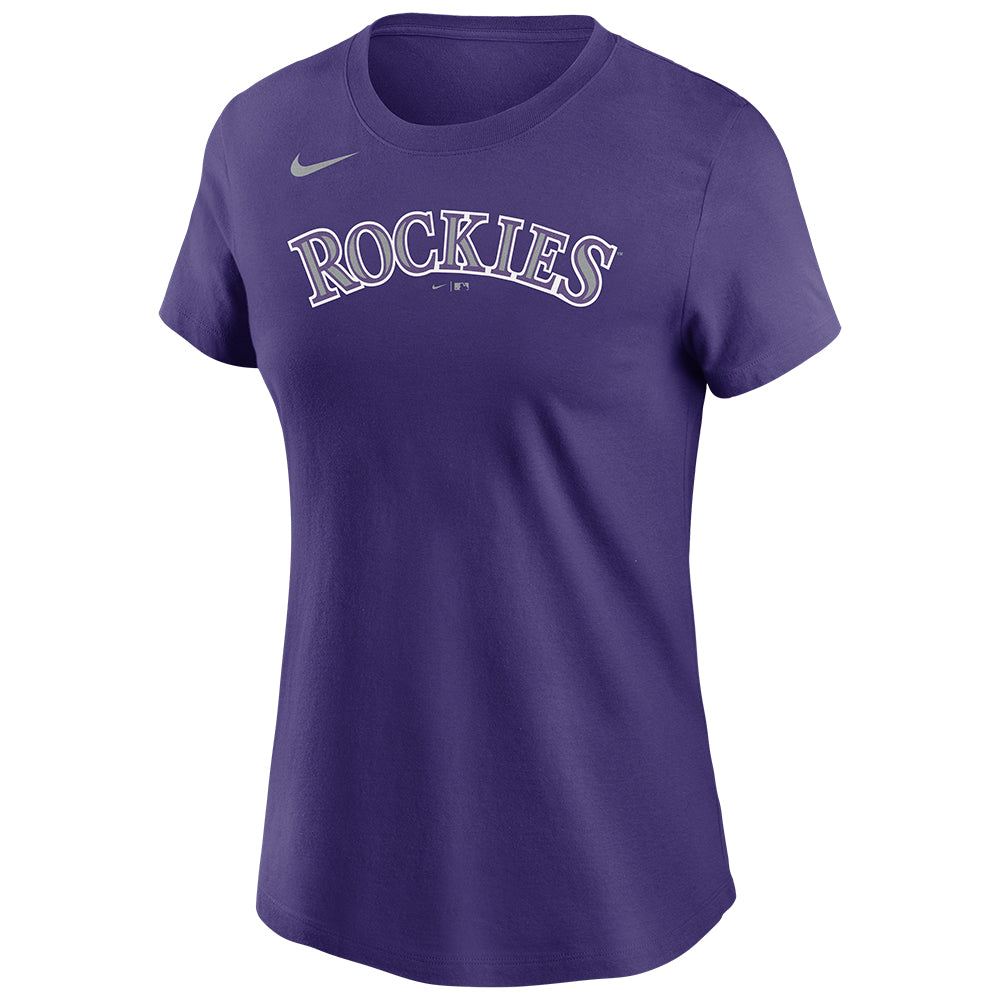 MLB Colorado Rockies Women&#39;s Nike Wordmark Tee - Purple