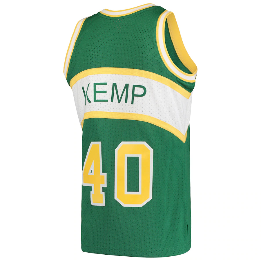 NBA Seattle Supersonics Shawn Kemp Mitchell &amp; Ness 1994 Retro Swingman Jersey