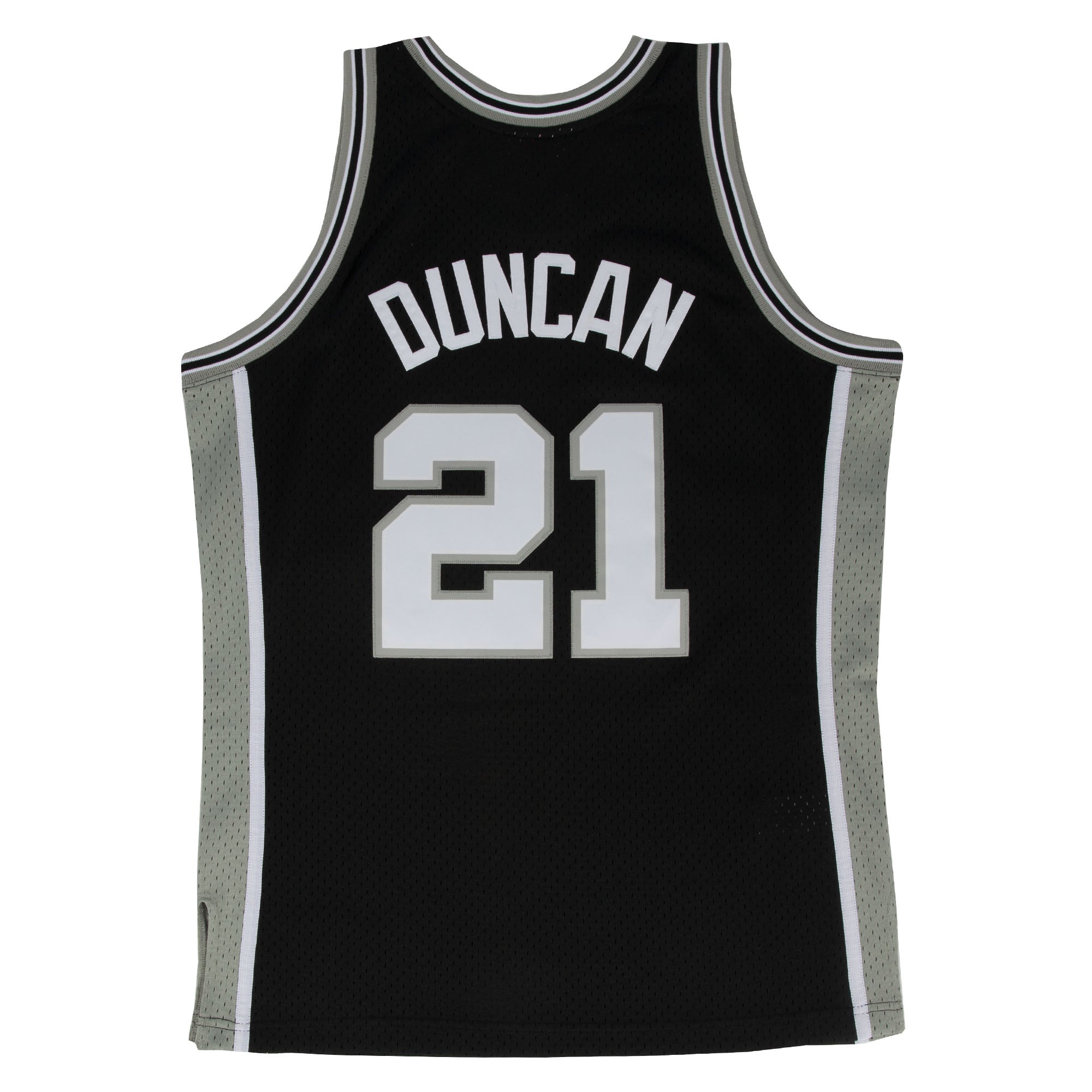 NBA San Antonio Spurs Tim Duncan Mitchell & Ness Retro Swingman Jersey - Black - Just Sports