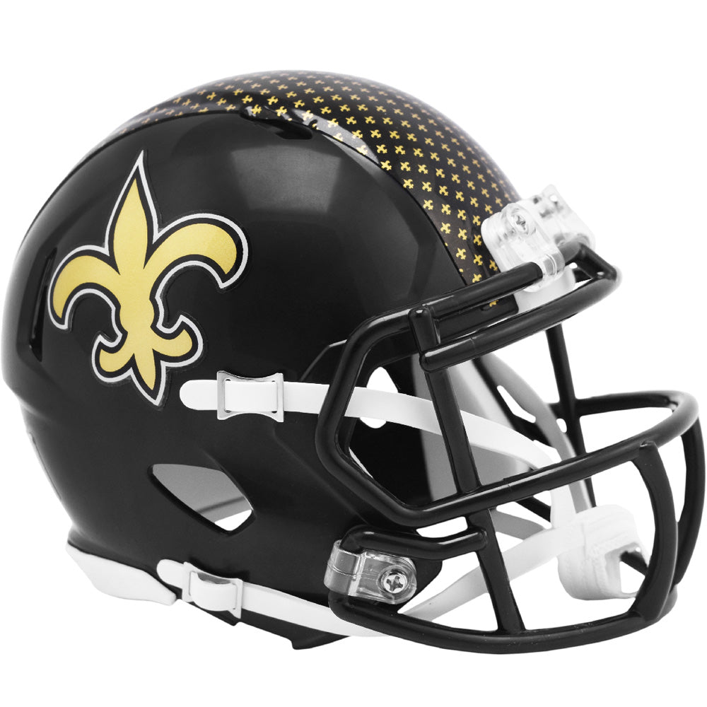NFL New Orleans Saints Riddell Alternate Mini Speed Helmet