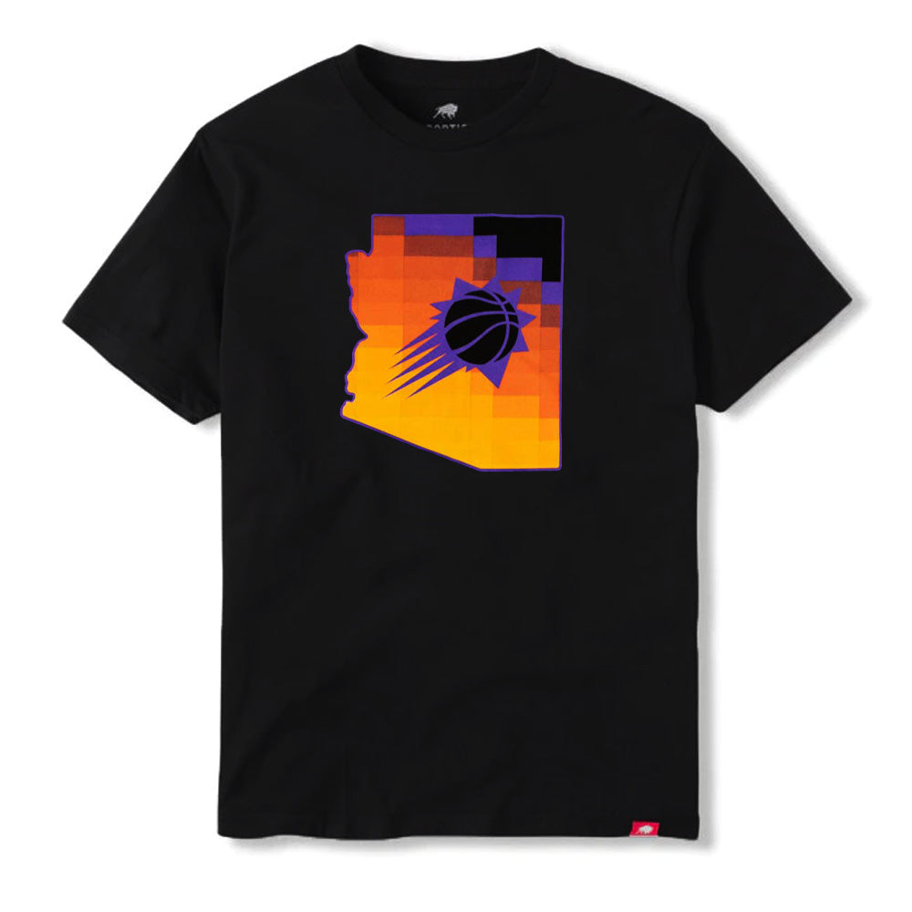 NBA Phoenix Suns Sportiqe Gradient State Shooting Ball Comfy Tee