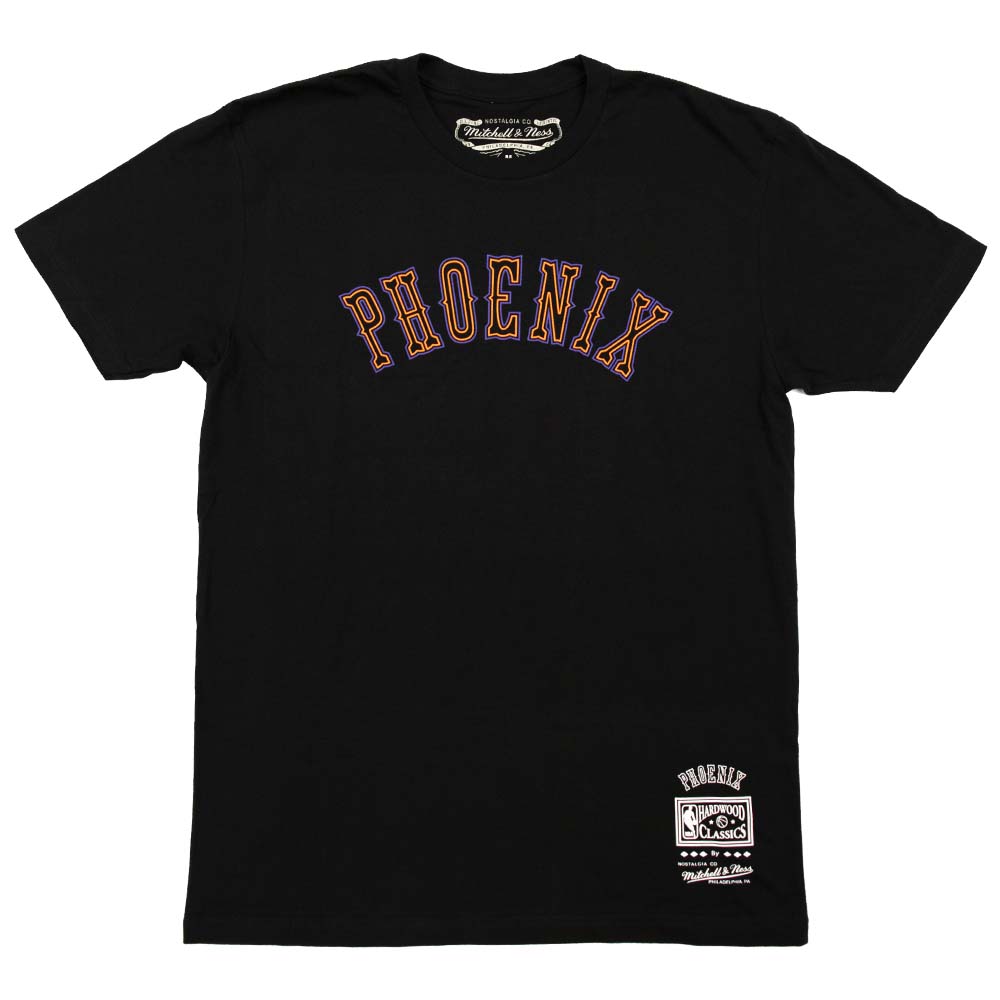 NBA Phoenix Suns Mitchell &amp; Ness Neon Arches Wordmark Tee