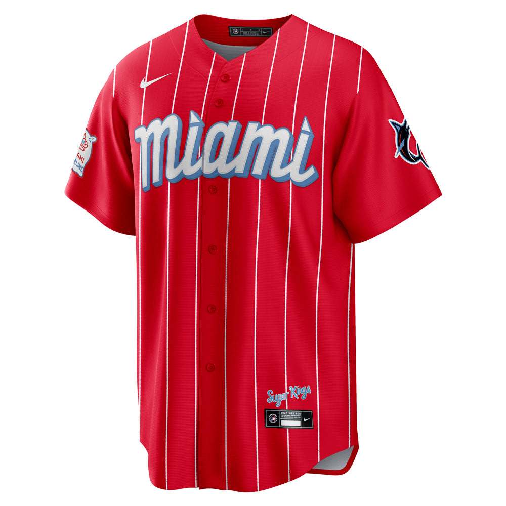MLB Miami Marlins Nike City Connect Replica Jersey