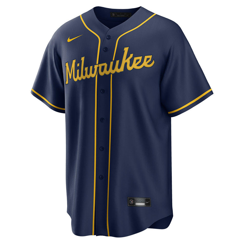 MLB Milwaukee Brewers Christian Yelich Nike Official Replica Jersey - Just Sports