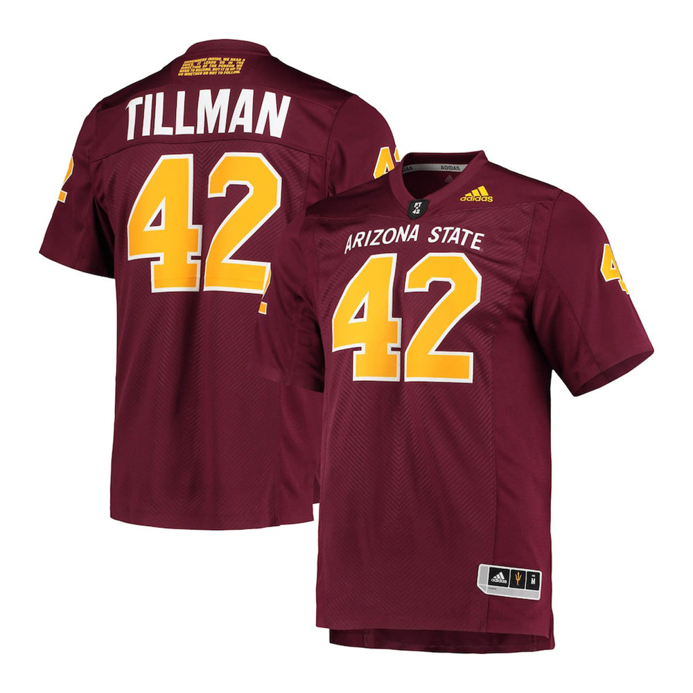 NCAA Arizona State Sun Devils Adidas Pat Tillman Premier Football Jersey