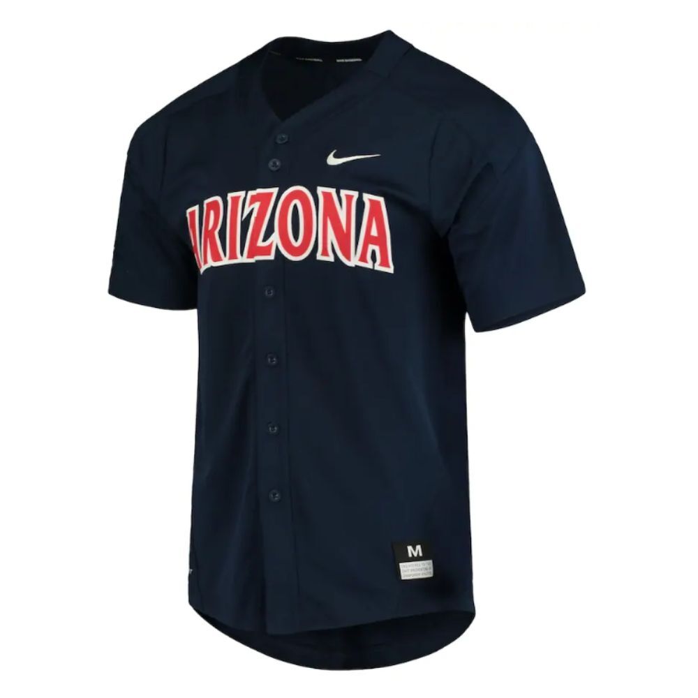 NCAA Arizona Wildcats Nike Baseball Jersey - Navy - Just Sports
