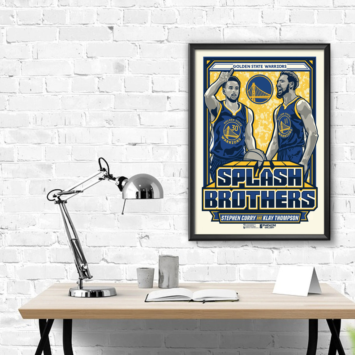 NBA Golden State Warriors Phenom Gallery Splash Brothers Limited Edition Deluxe Framed Serigraph
