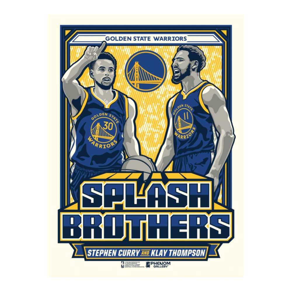 NBA Golden State Warriors Phenom Gallery Splash Brothers Limited Edition Serigraph