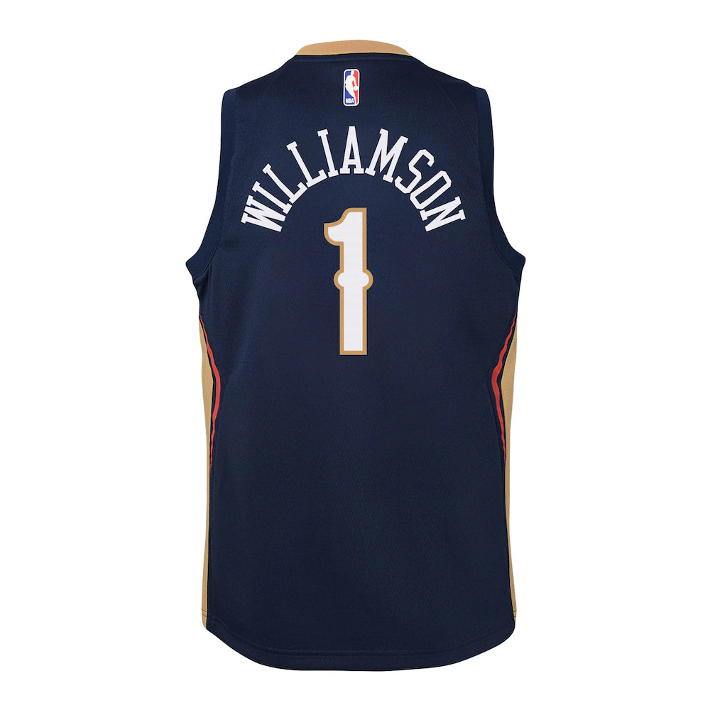 NBA New Orleans Pelicans Zion Williamson Youth Nike Icon Swingman Jersey - Navy