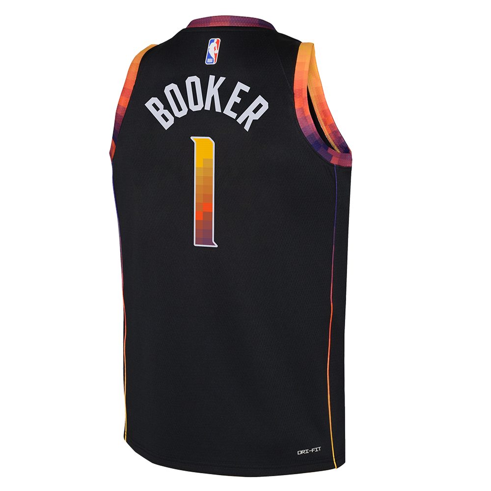 NBA Phoenix Suns Devin Booker Youth Jordan &#39;22 Statement Swingman Jersey