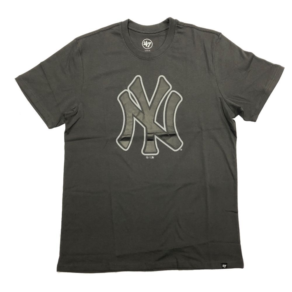 MLB New York Yankees &#39;47 Pop Imprint Tee - Charcoal - Just Sports