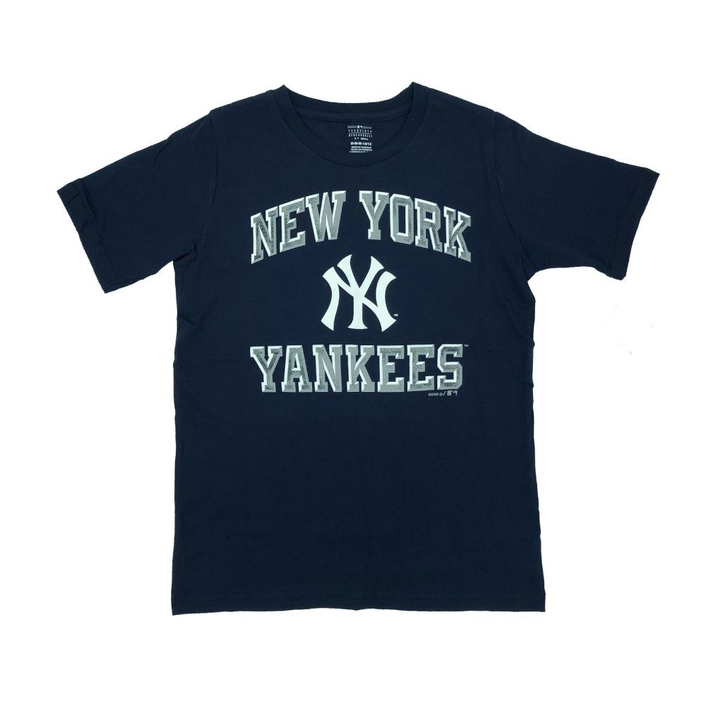 MLB New York Yankees Youth Outerstuff Power Basic Tee - Navy - Just Sports