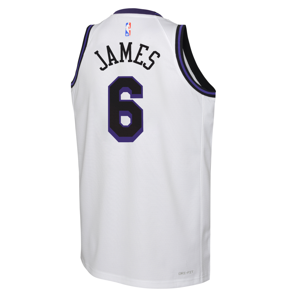 NBA Los Angeles Lakers LeBron James Youth Nike &#39;22 City Edition Swingman Jersey