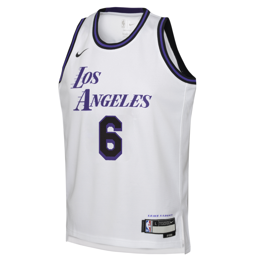 NBA Los Angeles Lakers LeBron James Youth Nike &#39;22 City Edition Swingman Jersey