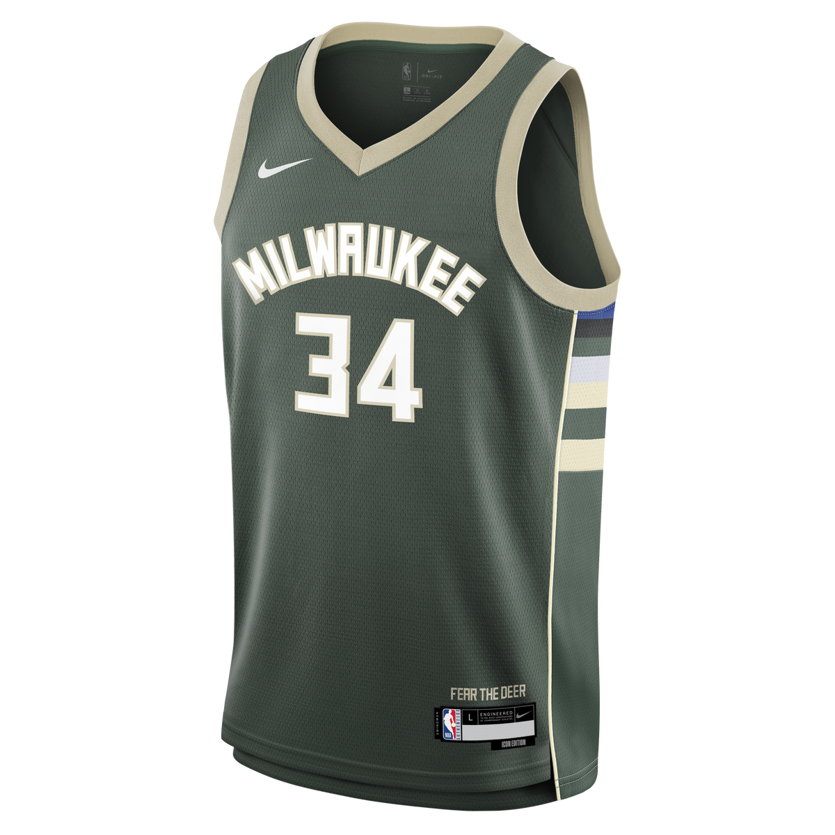 NBA Milwaukee Bucks Giannis Antetokounmpo Youth Nike Icon Swingman Jersey - Green