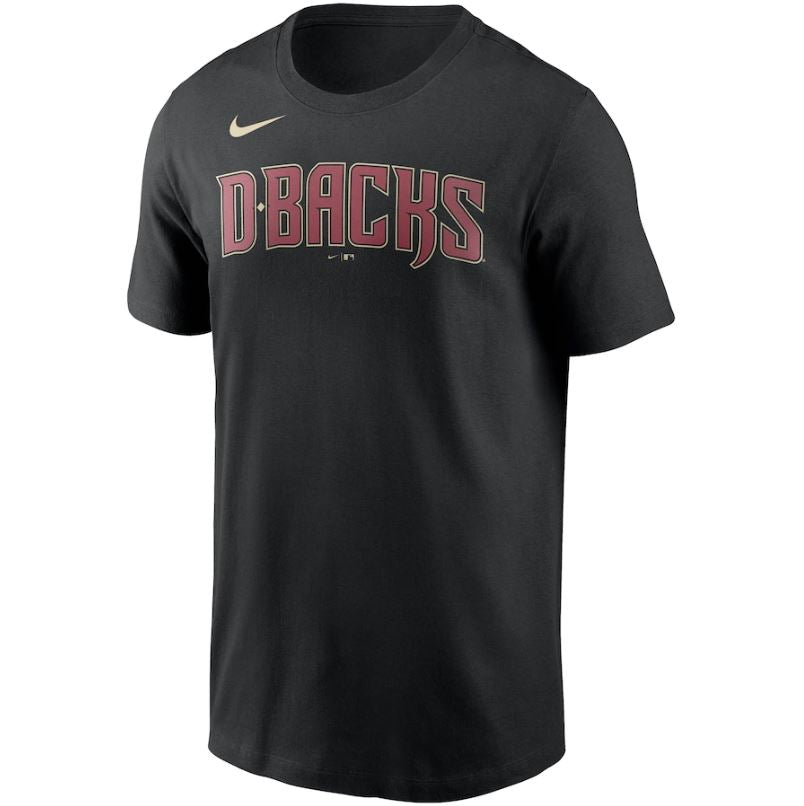 MLB Arizona Diamondbacks Nike Wordmark Tee - Black - Just Sports