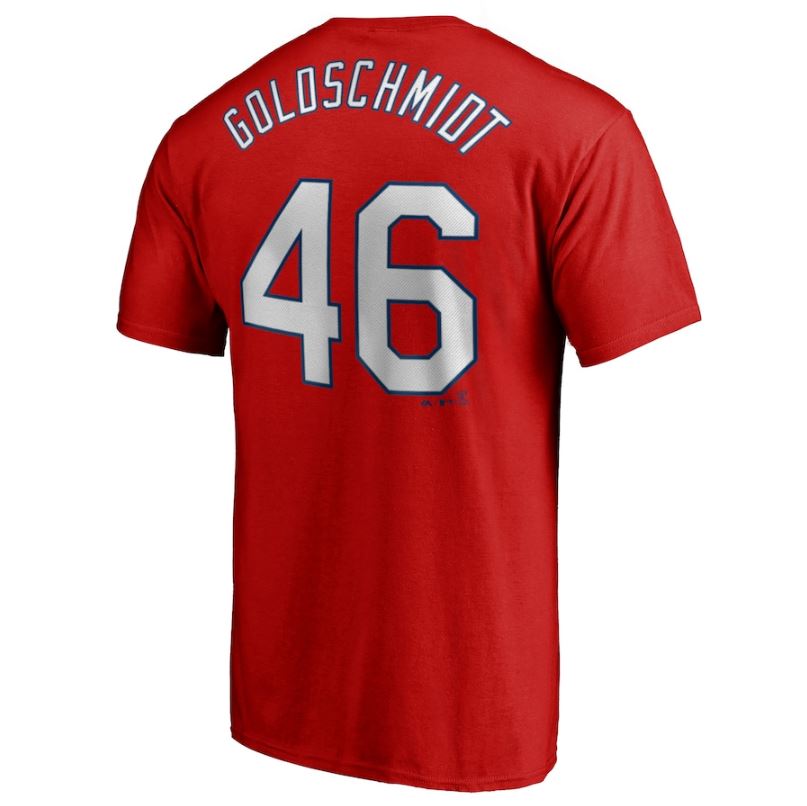 MLB St. Louis Cardinals Paul Goldschmidt Nike Name &amp; Number Tee - Red