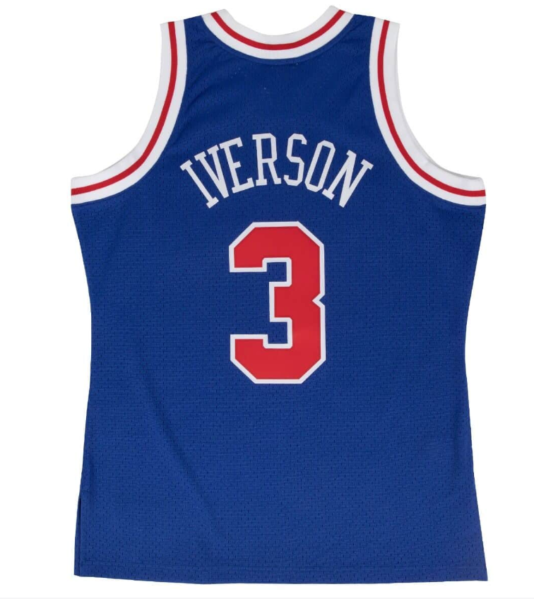NBA Philadelphia 76ers Iverson Mitchell &amp; Ness Retro Swingman Jersey