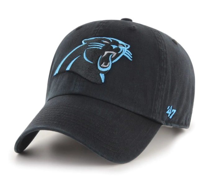 NFL Carolina Panthers &#39;47 Clean Up Adjustable Hat - Black