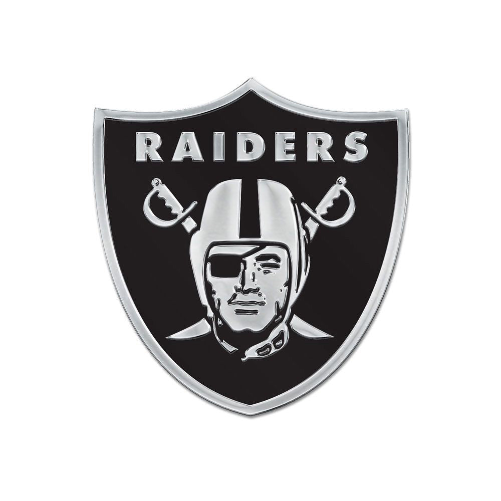 NFL Las Vegas Raiders WinCraft Chrome Auto Emblem
